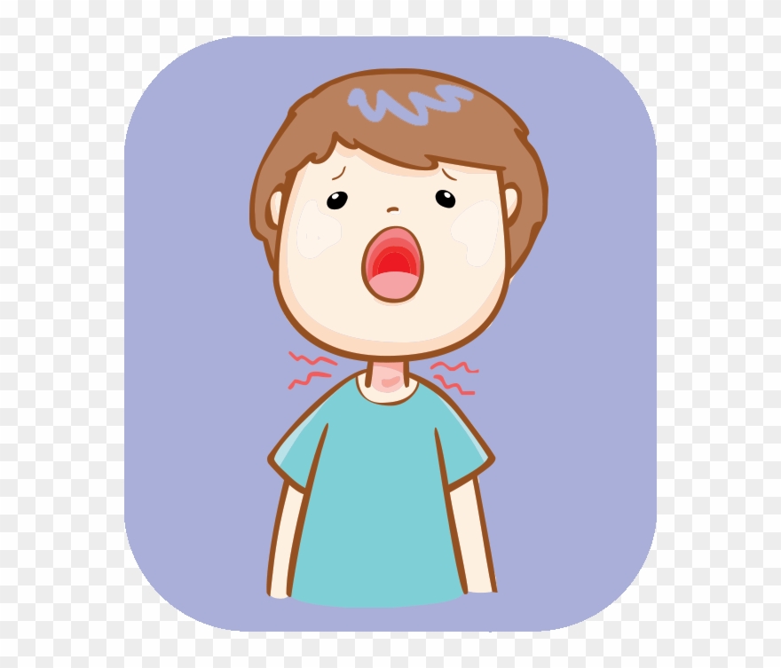 What Should You Do When Your Throat Starts To Hurt - Have A Sore Throat Cartoon Clipart