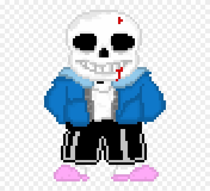 Hurt Sans Sprite - Art Pixel Undertale Sans Au Clipart