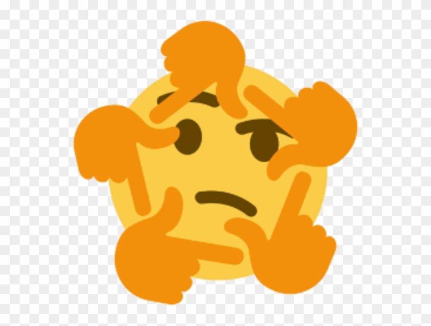 Join The Storm Spirits If Ya Want A Clan - Thinking Face Emoji Meme Clipart