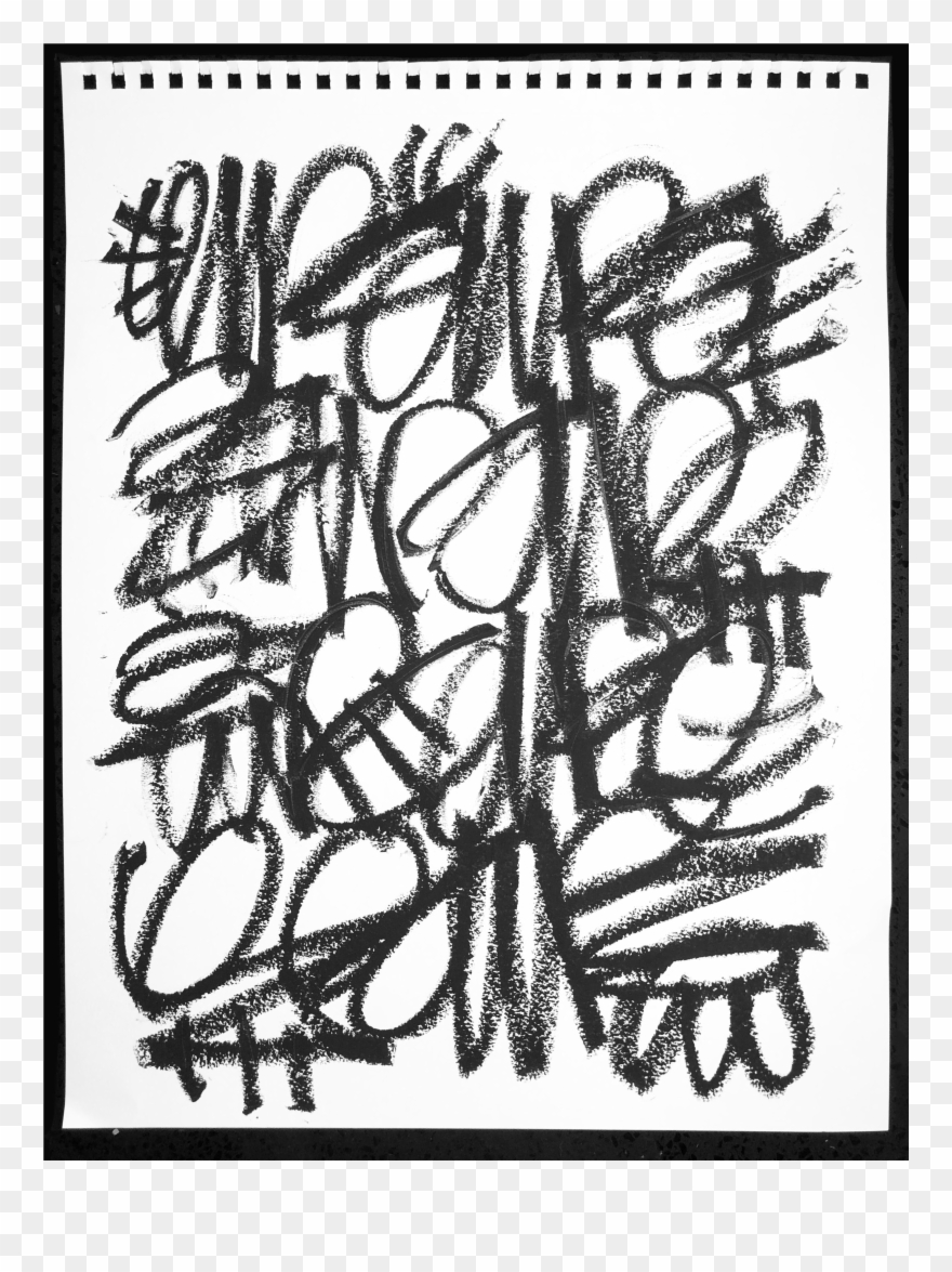 Transparent Alic Daniel Black Chalk Scribble Drawing - Drawing Clipart