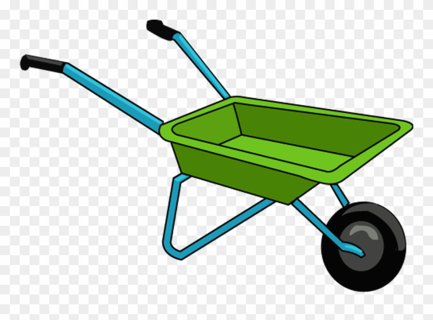 Look At Us Planting Trees To Help Improve Our Nature - Wheelbarrow Clipart