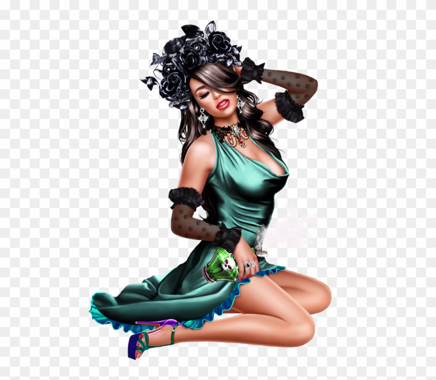 Девушки 3d - Sitting Clipart