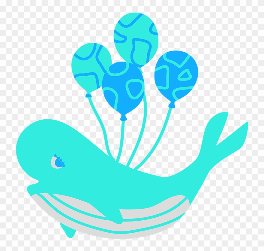 Whale Aqua - Illustration Clipart