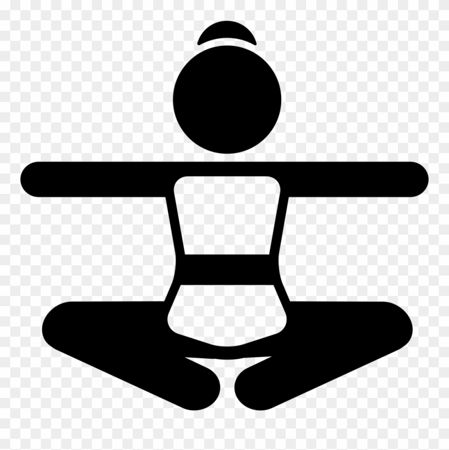 Girl Stretching Arms - Vector Piernas Abiertas Png Clipart