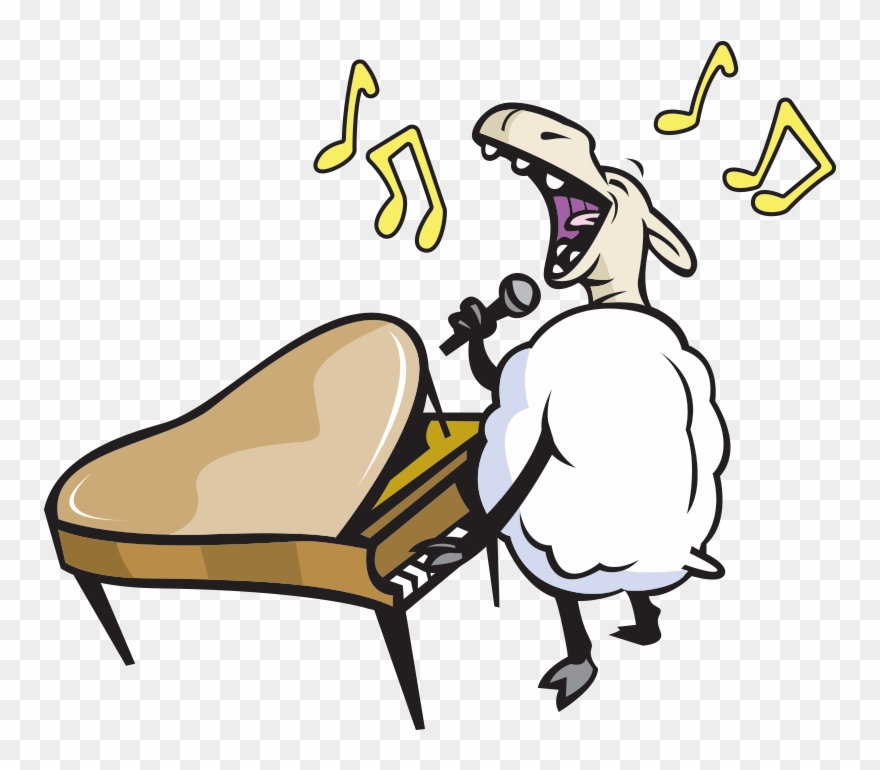 All About Cloning - Sheep Singing Clipart