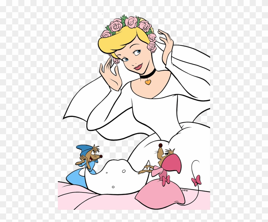Cinderella Mice And Birds Clip Art Disney Galore - Cartoon - Png Download