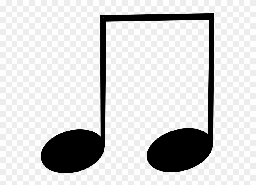 Beamed Eighth Notes Clip Art - Beamed Note - Png Download