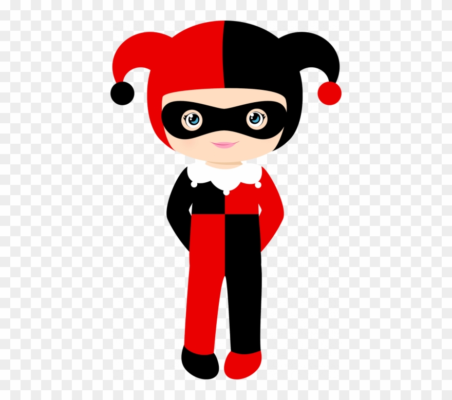 Halloween Cute Kids In Costum Clipart - Harley Quinn Clipart - Png Download