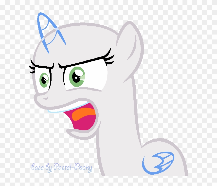 I M Not Mlp Base By Pastel - Mlp Base Screaming Clipart