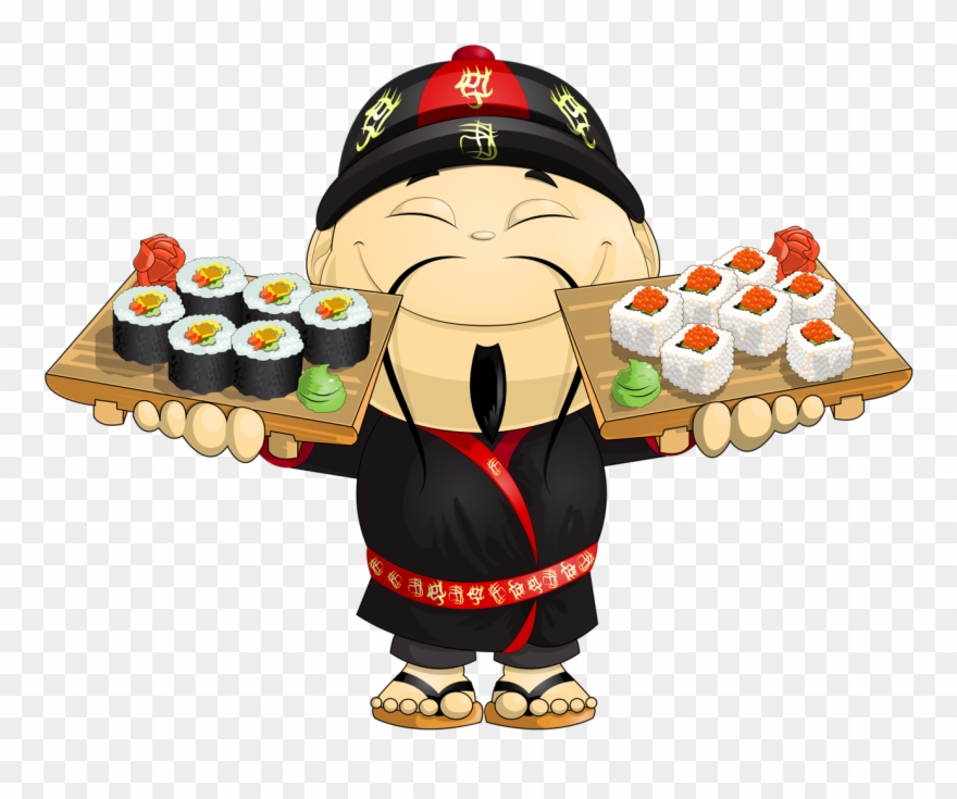 Kokeshi * Chinesa * Asian - Japanese Food Animated Clipart