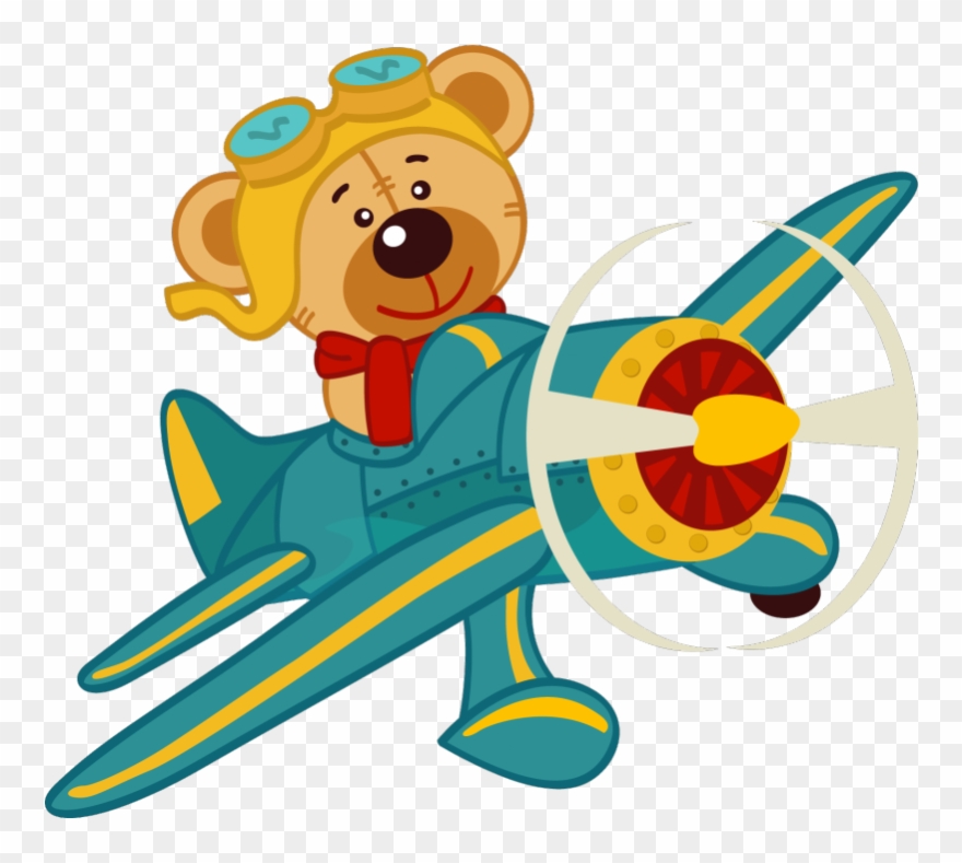 Next - Oso En Avion Clipart