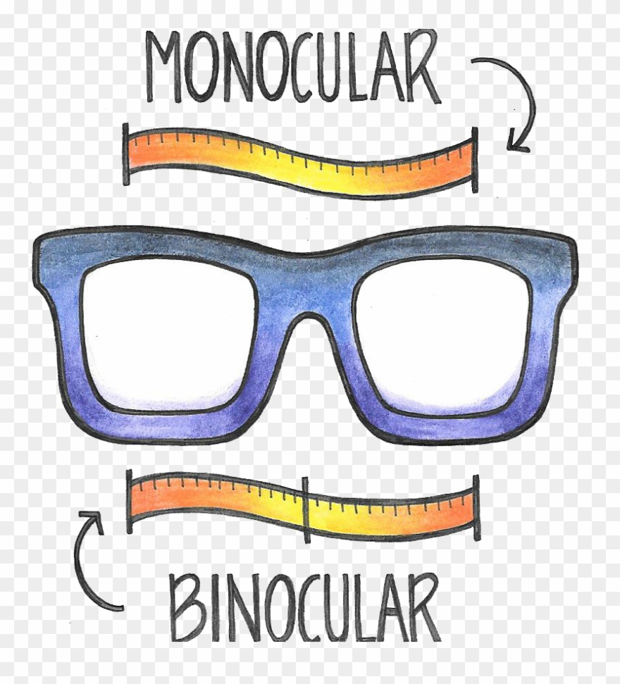 Monocular And Binocular Pupillary Distance Clipart