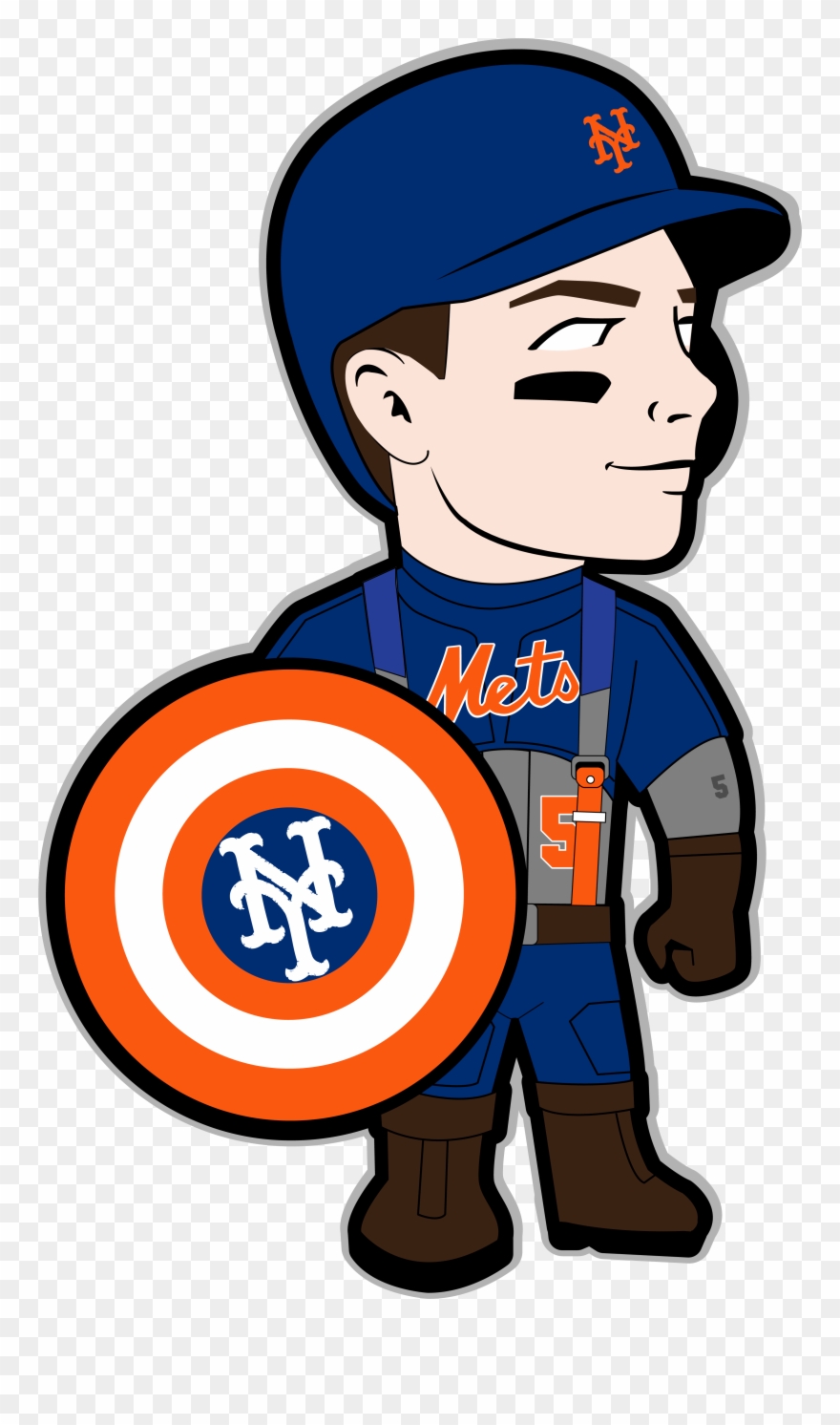New York Mets) - David Wright Clipart