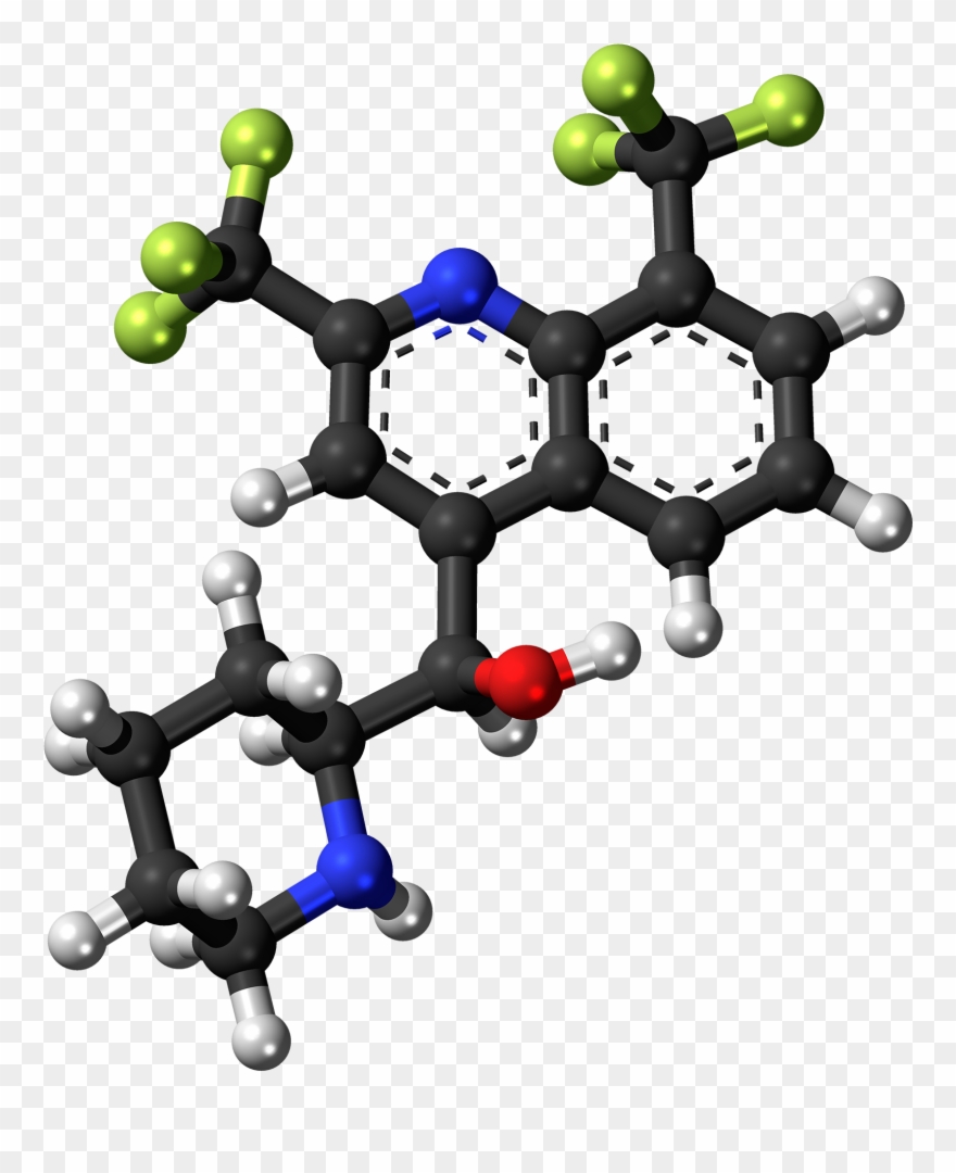 -mefloquine Molecule Ball - Amine Compounds (chemical Compounds) Clipart