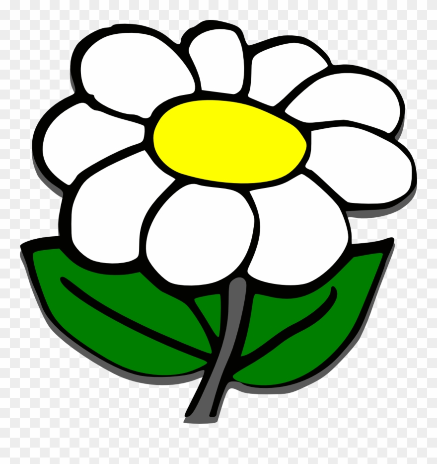 Outline Images Of Flowers - Clip Art Picture Of Flower - Png Download