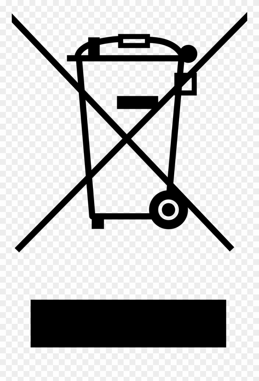File Weee 2 Svg No Trash Bin Icon Vector Clipart Pinclipart