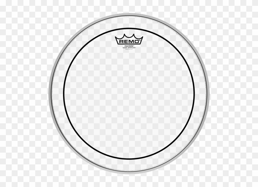 Pinstripe® Clear Crimplock® Image - Remo Emperor Clear Crimplock Tenor Drumhead - 8" Clipart