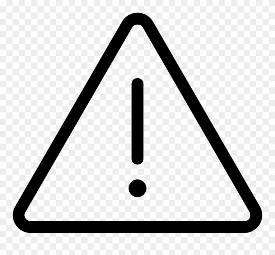 Be Careful Comments - Warning Icon Black And White Clipart