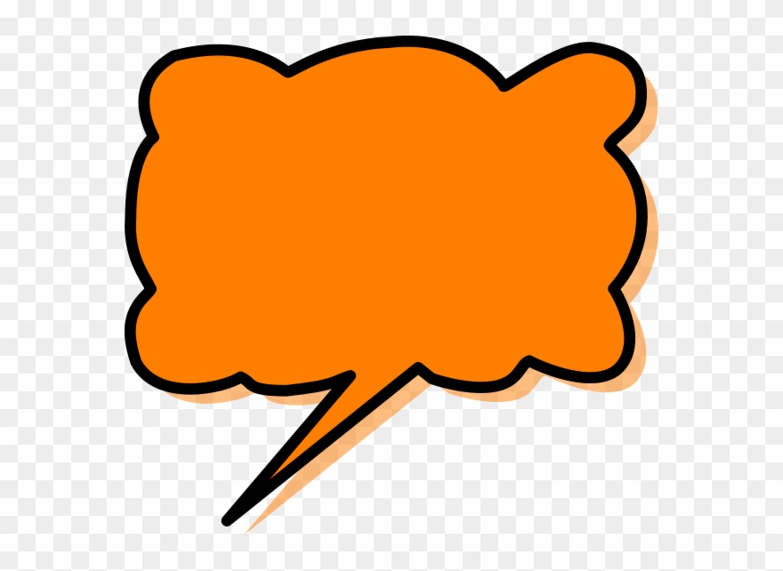 Callout Orange Clipart