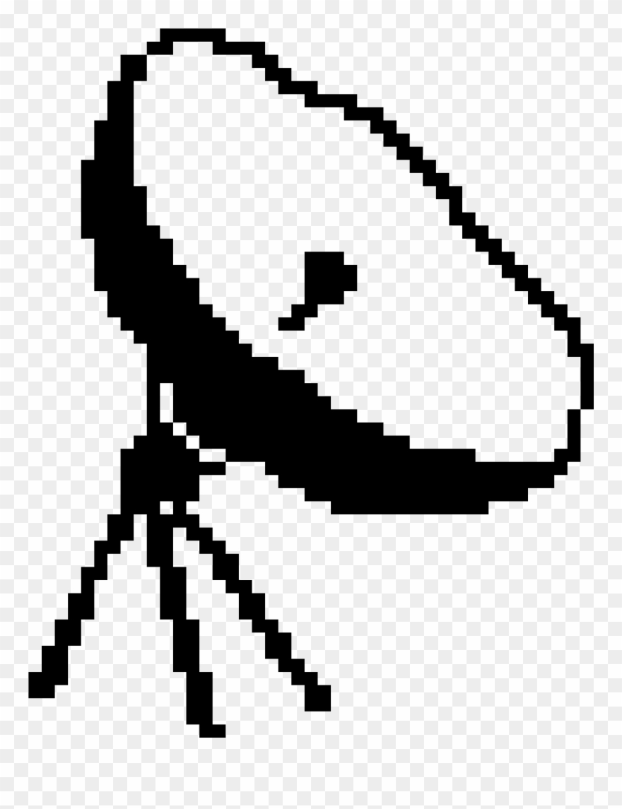 Satélite Pixel Art - Pixel Art Clipart