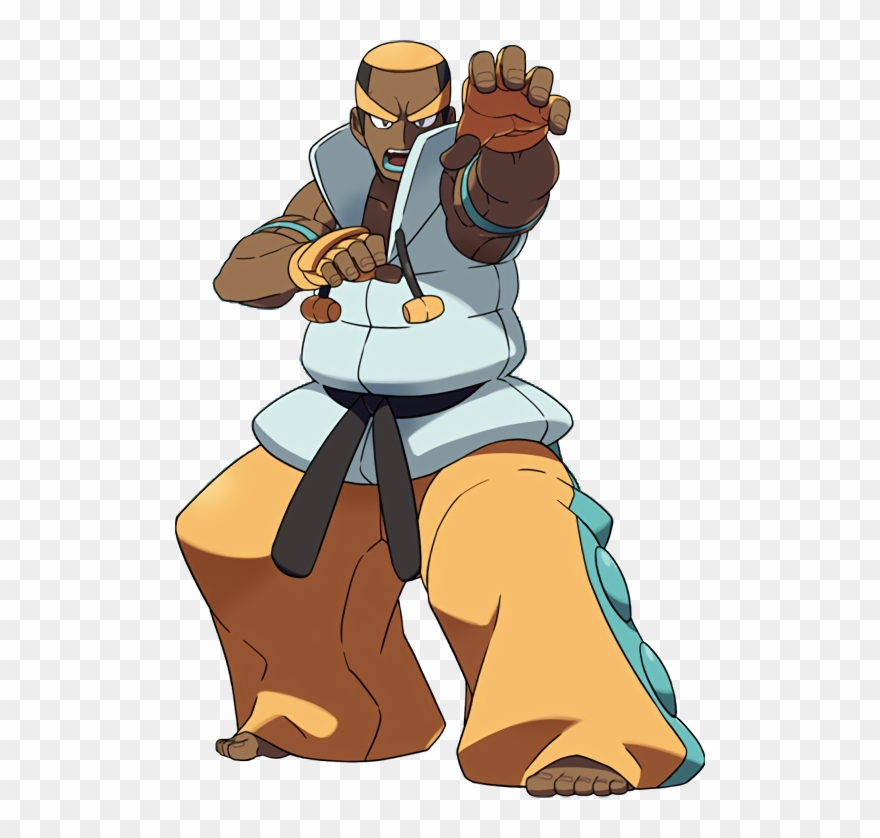 View Black White Marshal[1] , - Pokemon Unova Elite Four Clipart