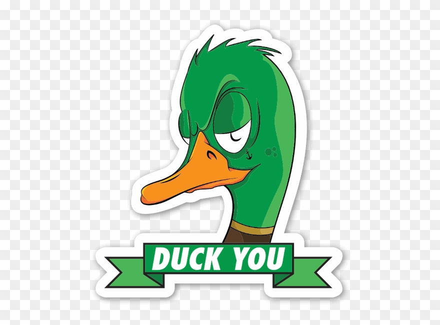 Duck You Coldestone Sticker - Decal Clipart