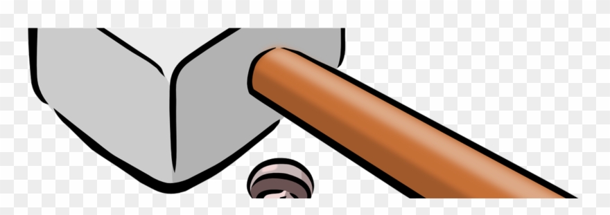 Barak Loses His Victory In The Worst Way He Can Imagine - Hammer And Nails Cartoon Clipart