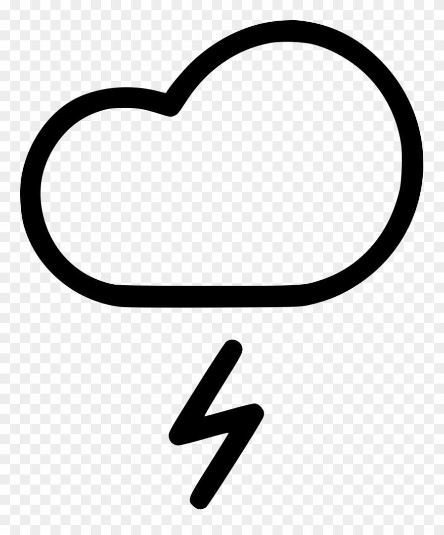 Lightning Cloud Rain Thunder Weather Storm Comments - Rain Clipart