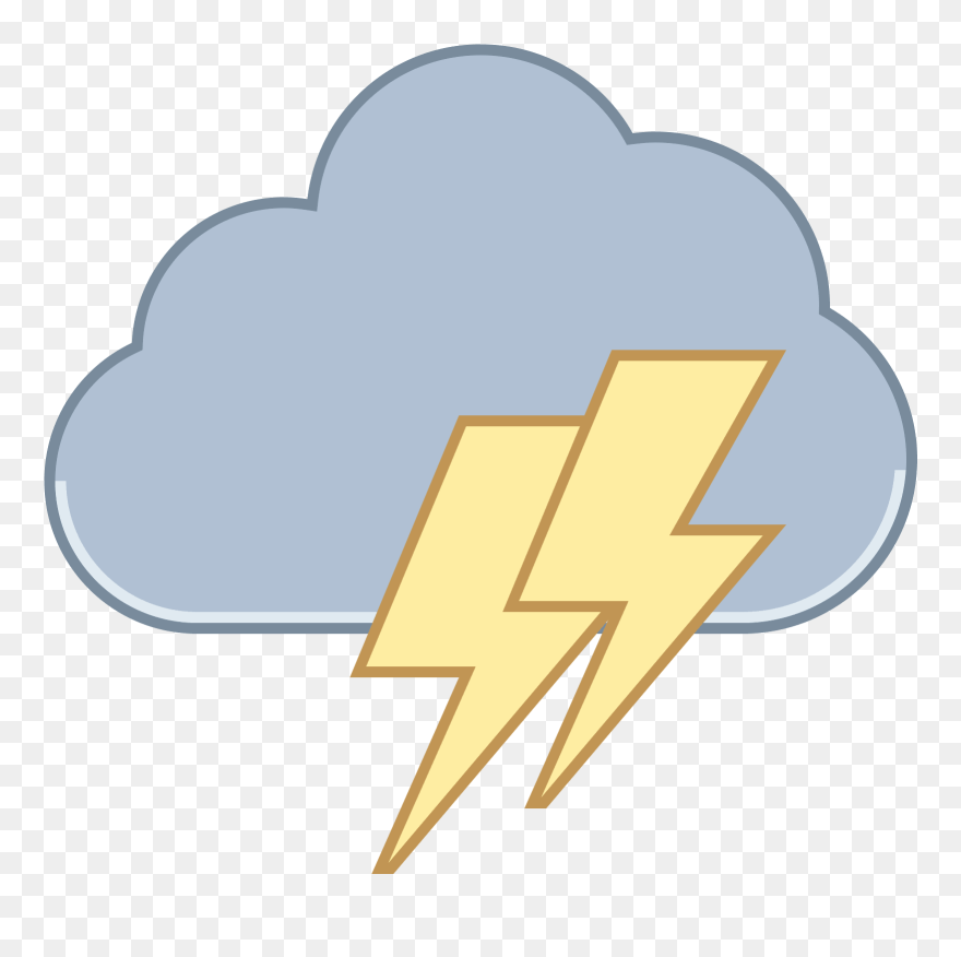 Cloud Lightning Icon Clipart