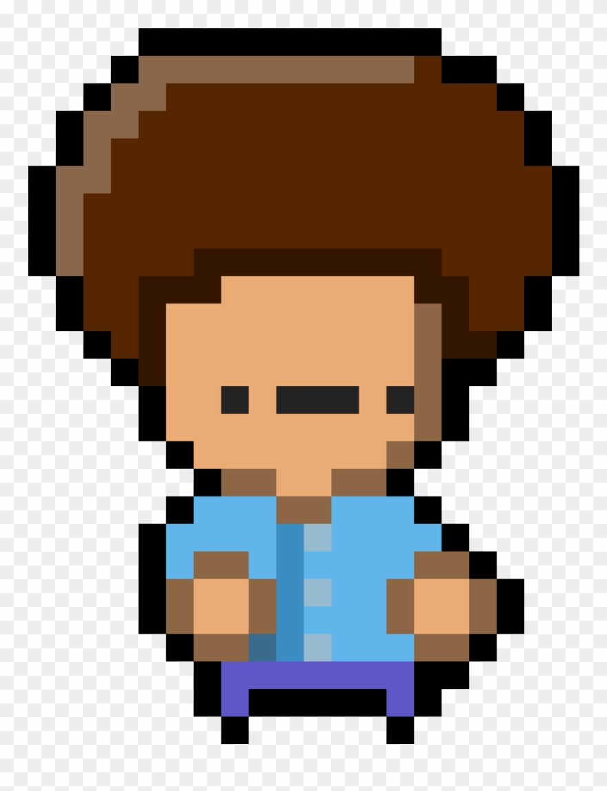 Bob Ross - Alien Pixel Art Png Clipart