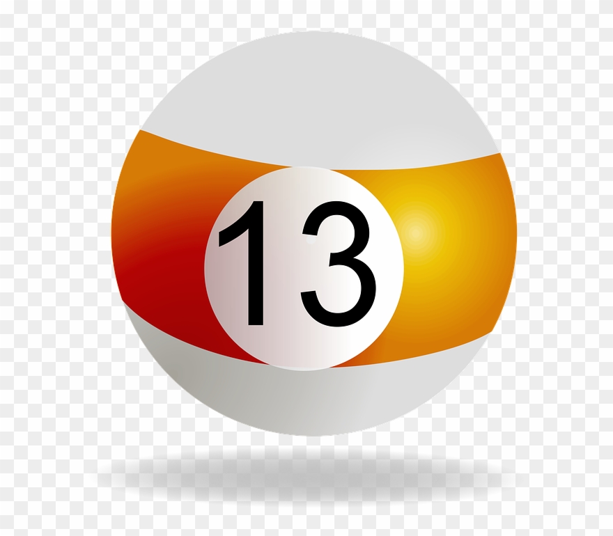 Billiard Logos 12, Buy Clip Art - 13 Pool Ball - Png Download