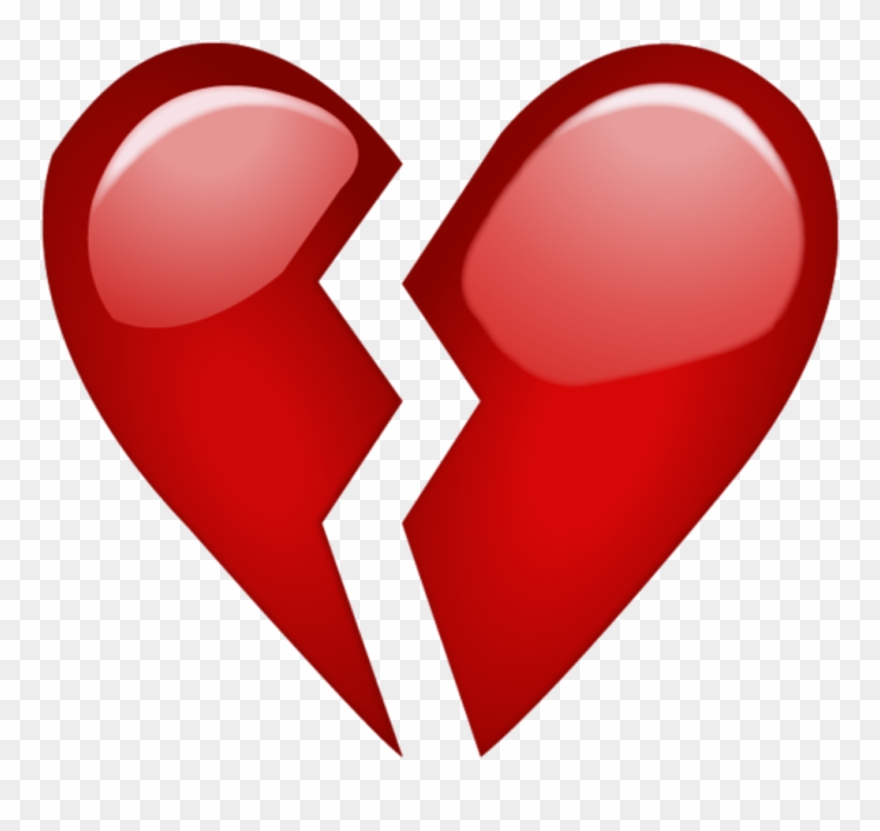 Emoji De Coracao Partido Clipart