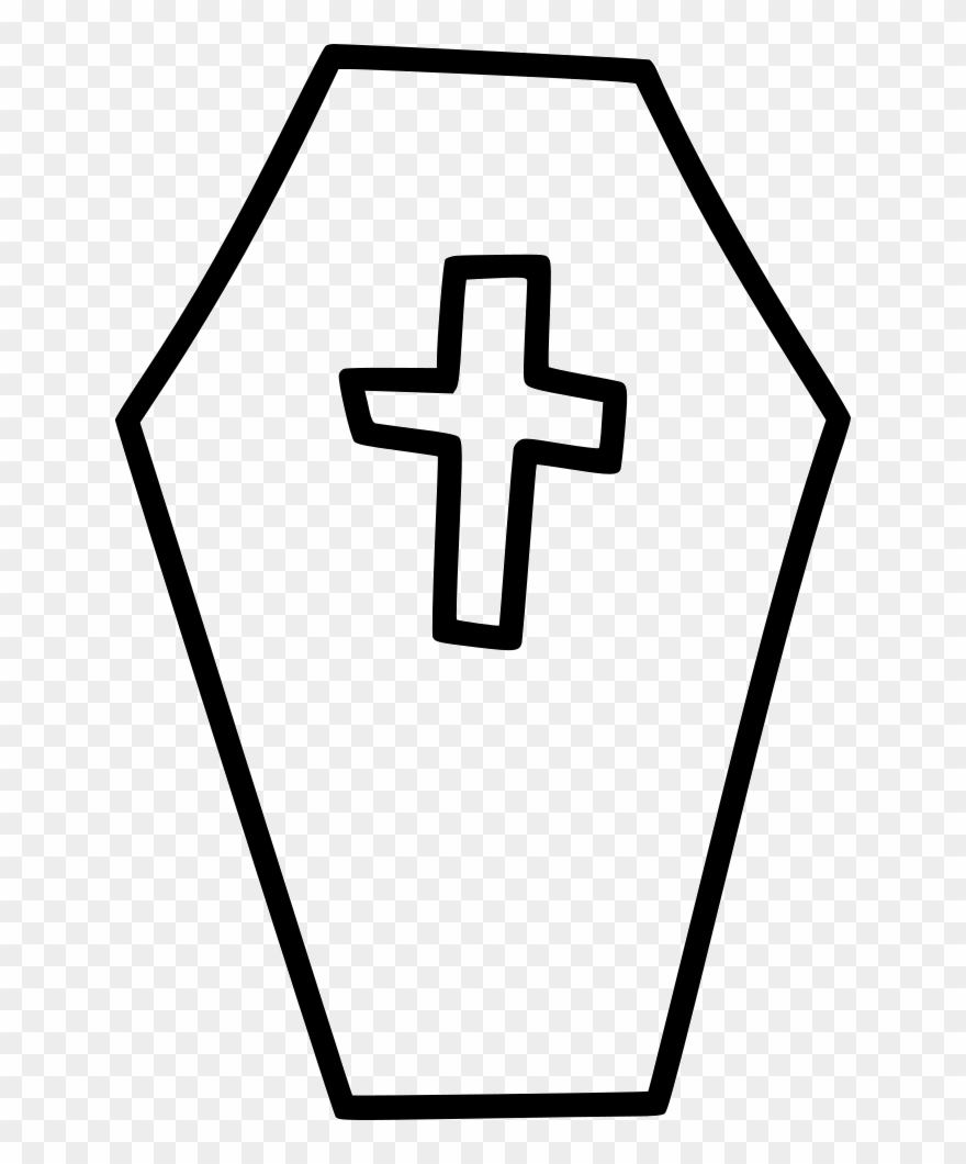 Coffin Clipart Cross - Casket Png Logo Transparent Png