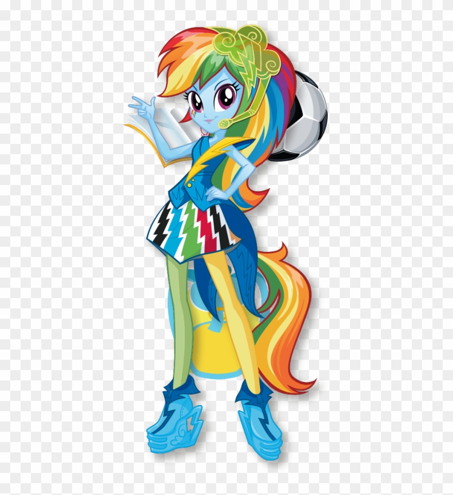 Rainbow Dash Equestria Girls Transparent Background - Mlp Eg Rainbow Rocks Rainbow Dash Clipart