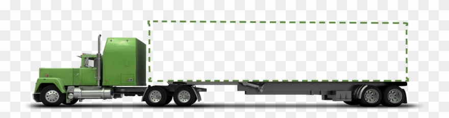 Semi Truck And Trailer Side Clipart