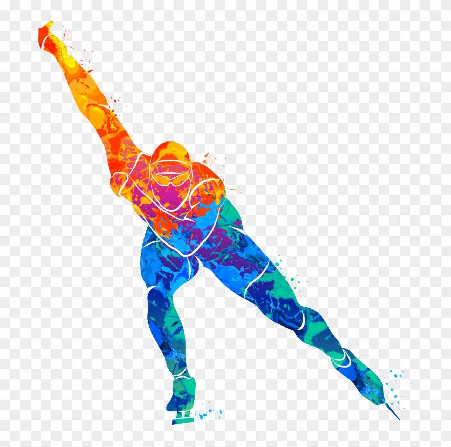 Distances Are Shorter Than In Long-track Racing, With - Vector Graphics Clipart