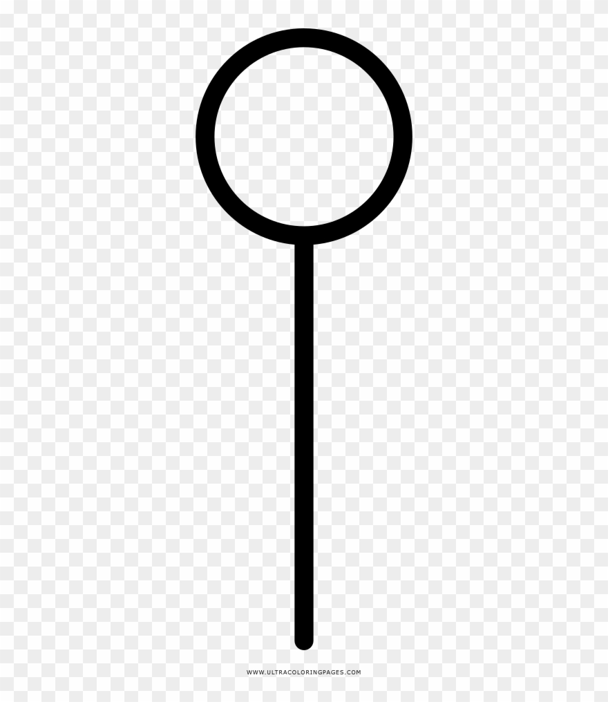 Thumb Tack Coloring Page - Tool Clipart