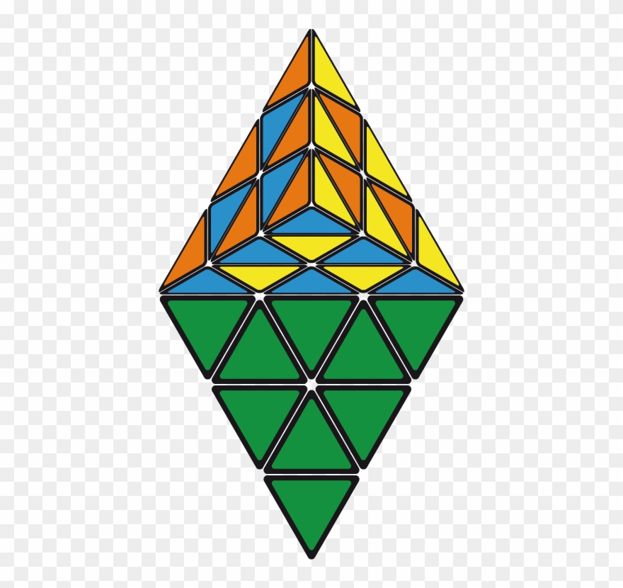 Pretty Patterns Pyraminx - Pyraminx Clipart