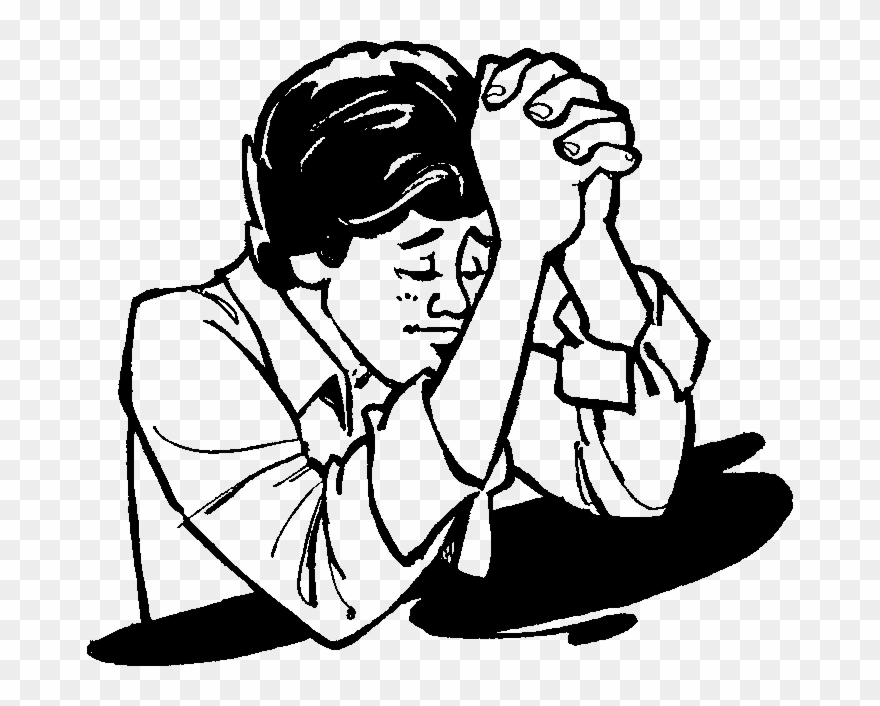 Recursos Cat U00f3licos Dibujos Para Colorear People - Praying Cartoon Black And White Clipart