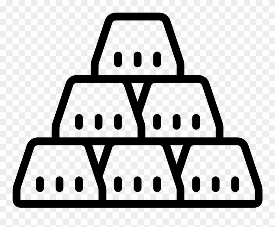 Gold Bars Icon - Oem Hp 57 Printer Cartridge 1 X Yellow Clipart