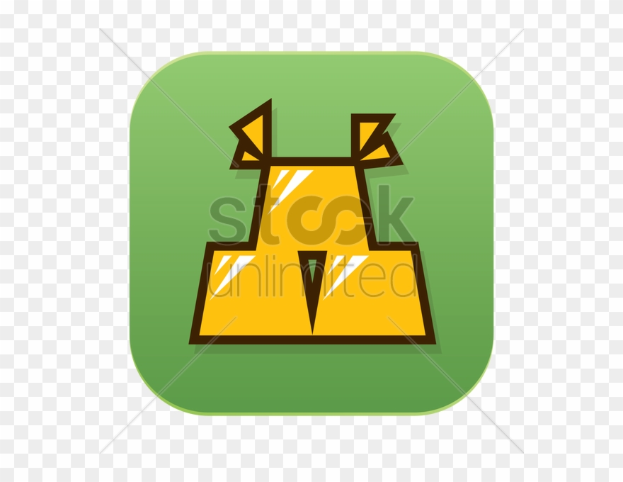 Gold Bars Icon V矢量图形 Clipart