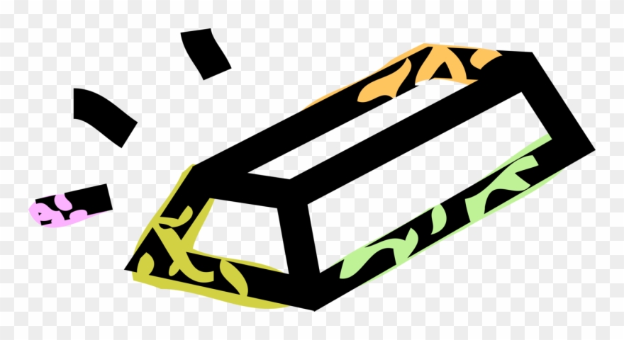 Vector Illustration Of Gold Bar, Gold Precious Metal - Gold Clipart