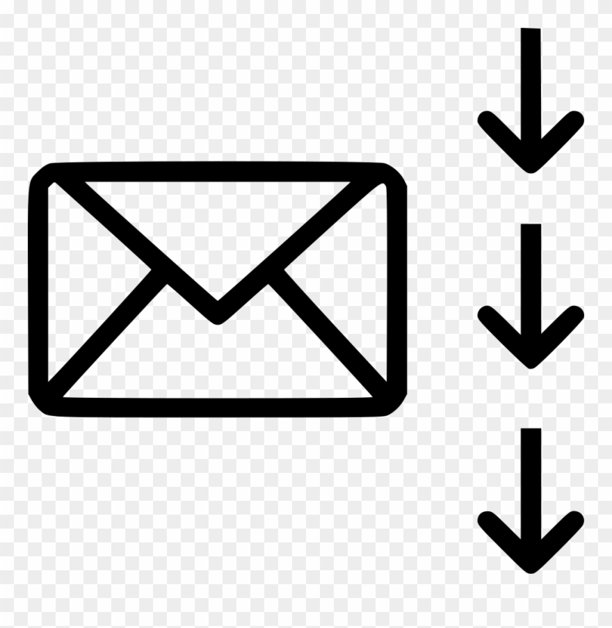 Mail Letter Envelope Down Download Comments - High Res Email Clipart
