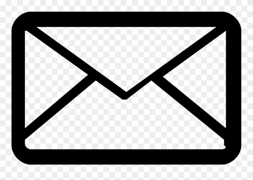 E Letter Envelope Postal Comments - Icone Email Preto Png Clipart