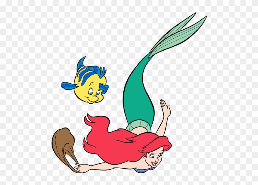 Ariel And Flounder Clipart