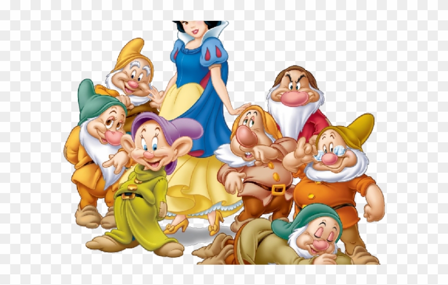 Snow White And The Seven Dwarfs Clipart Bird - Snow White And The Seven Dwarfs Transparent - Png Download