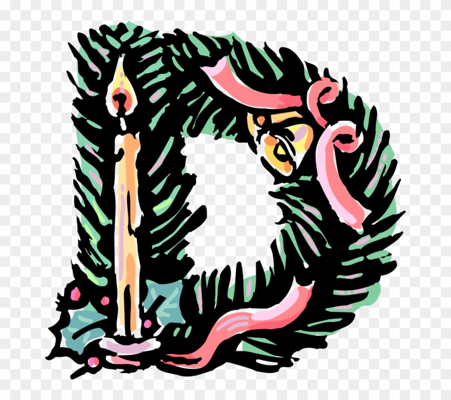 Vector Illustration Of Christmas Holiday Season Evergreen Clipart