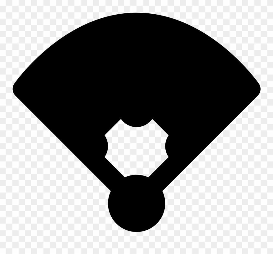Graphic Black And White Field Icon Free Download Png - Icono Png Beisbol Ios Clipart