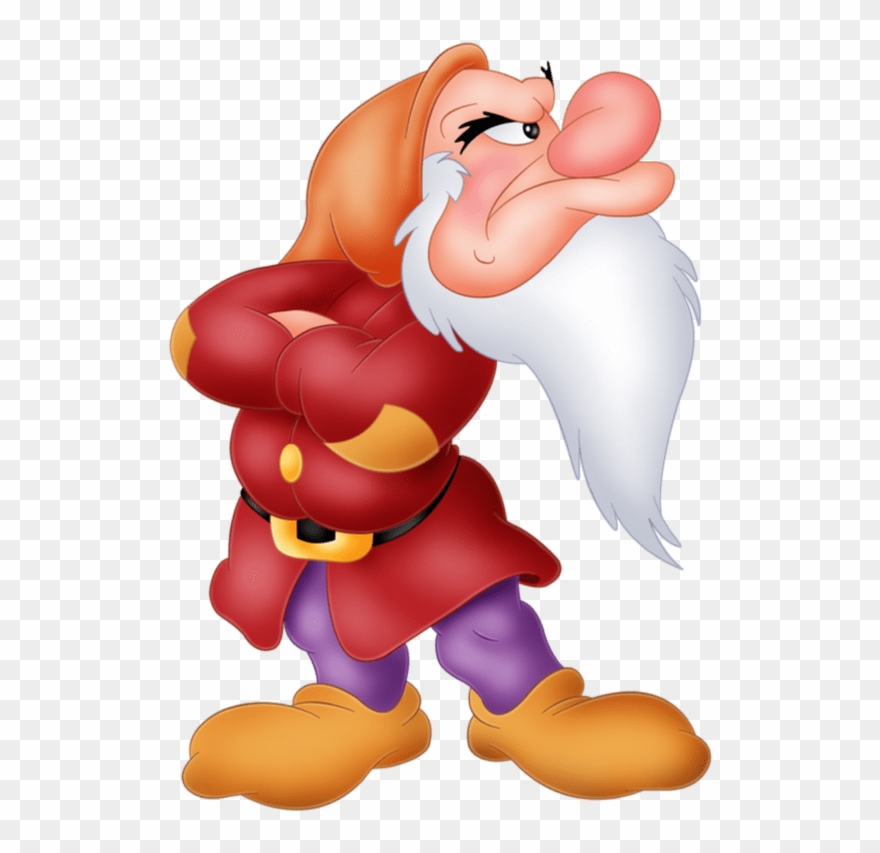 Гномы Из Белоснежки Ворчун Clipart