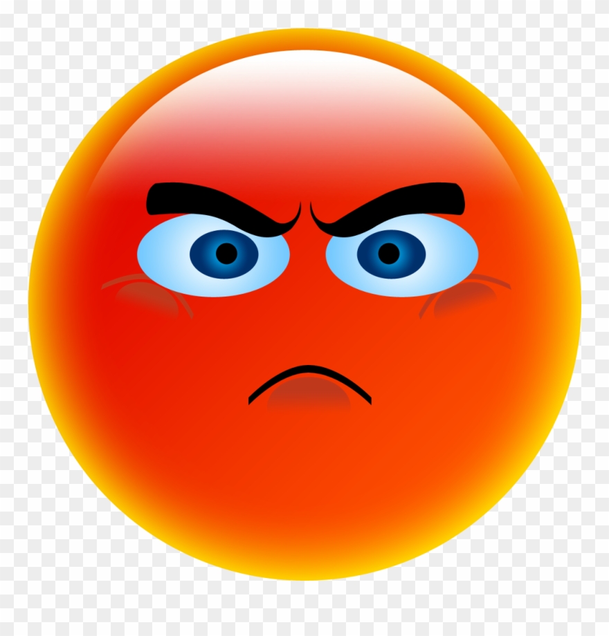 Clipart Transparent Stock Anger Smiley Emoticon Face - Angry Smiley - Png Download